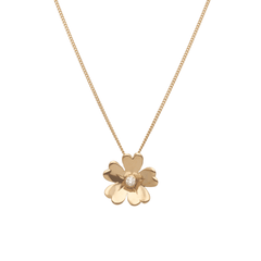 GULLVIVA (Schlüsselblume) 18K Halskette mit Diamant - Guldviva Jewellery