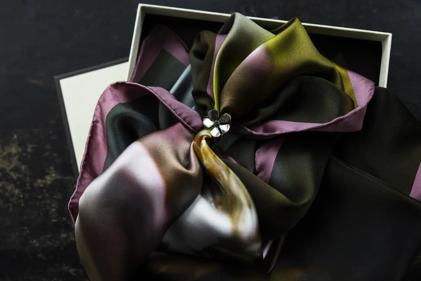 Scarf jewellery & scarves