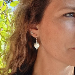 HUMLELÖV (Hops leaf) earrings - Guldviva Jewellery