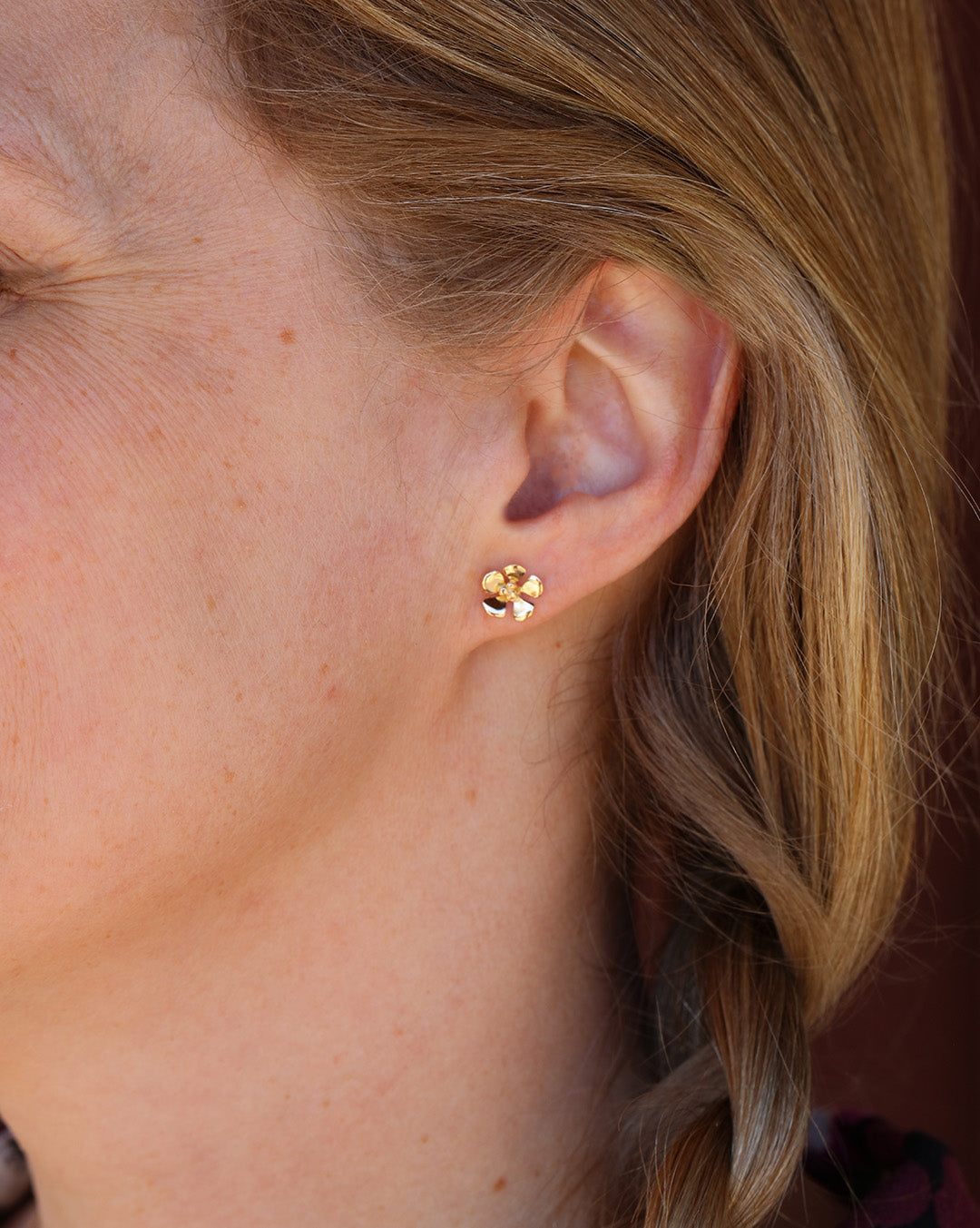 ÄPPELBLOM (Apple Blossom) 18K earstuds