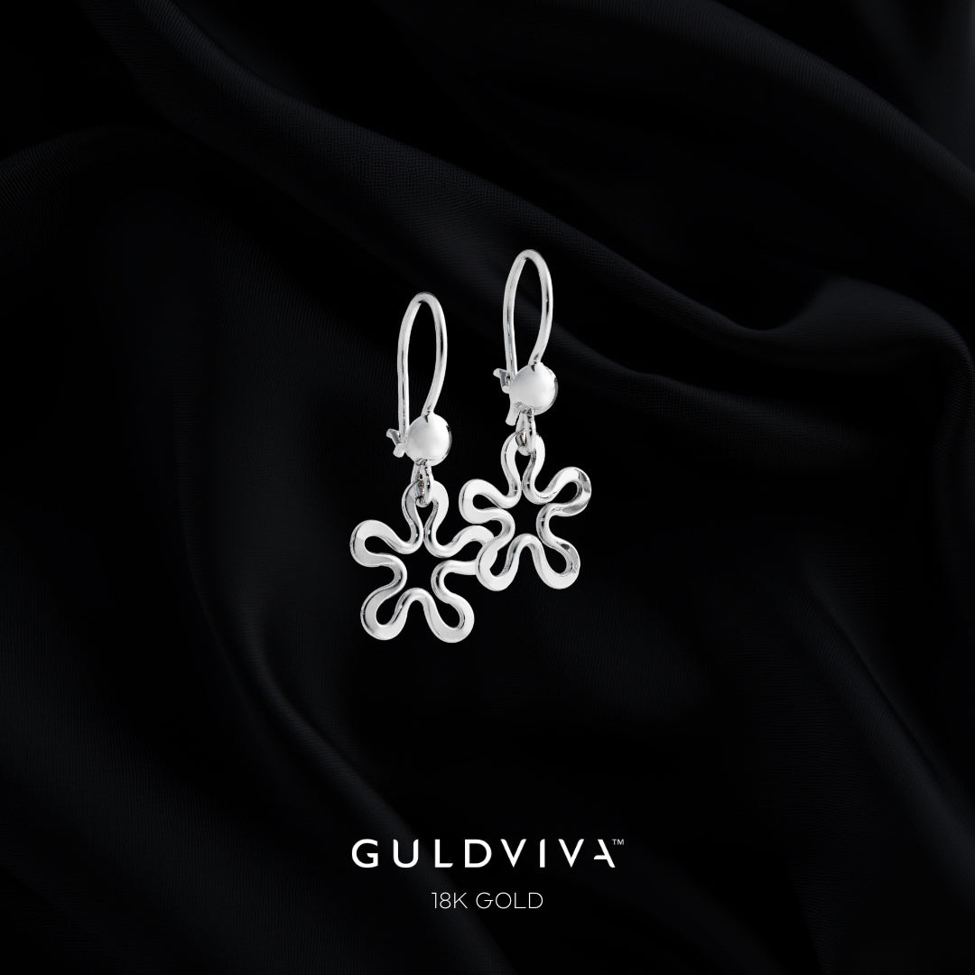 BLOMMAN™ 18K white gold earrings