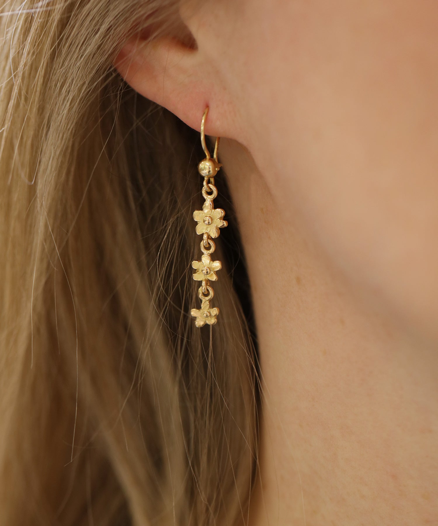 FÖRGÄT MIG EJ (Forget Me Not) 18K earrings 