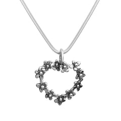 FÖRGÄT MIG EJ (Forget Me Not) HEART necklace - Guldviva Jewellery