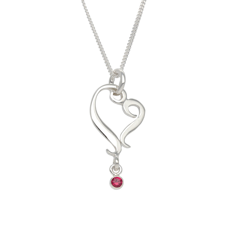 RUBINHJÄRTA (Ruby heart) necklace