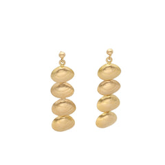 SANDMUSSLA (Sand mussel) FEST 18K earrings on ball stud - Guldviva Jewellery