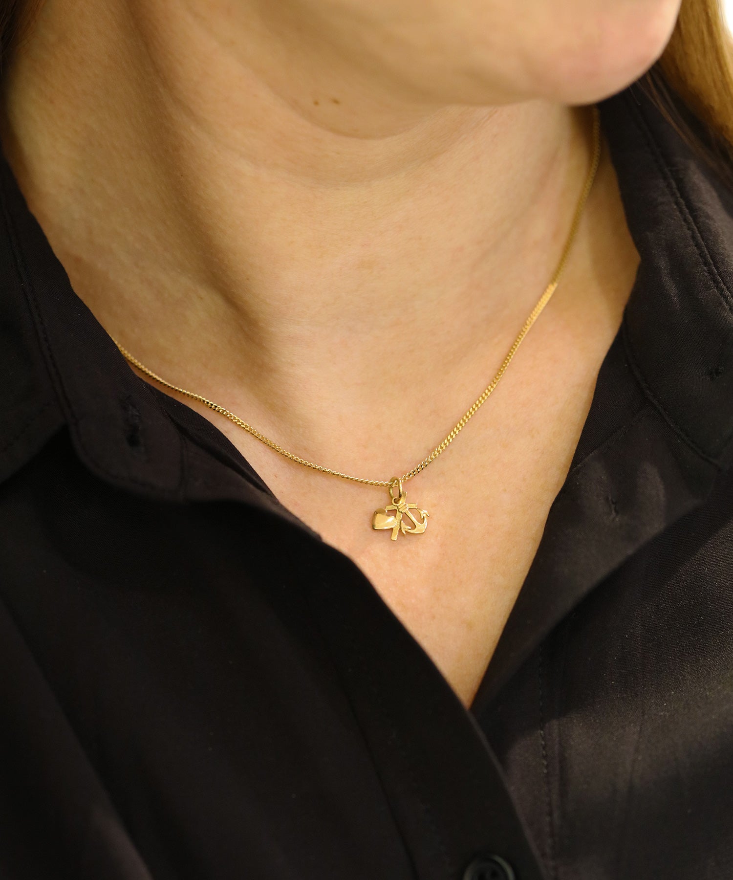 TRO HOPP & KÄRLEK (Faith, Hope & Love) 18K XS necklace