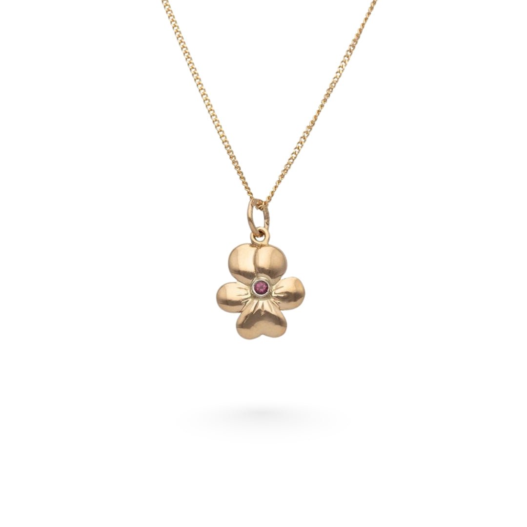 VIOL (Violet) S 18K necklace with garnet