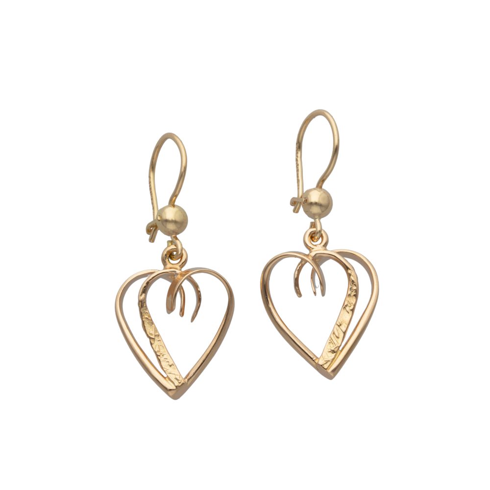 BJÖRK (Birch) HEART 18K earrings