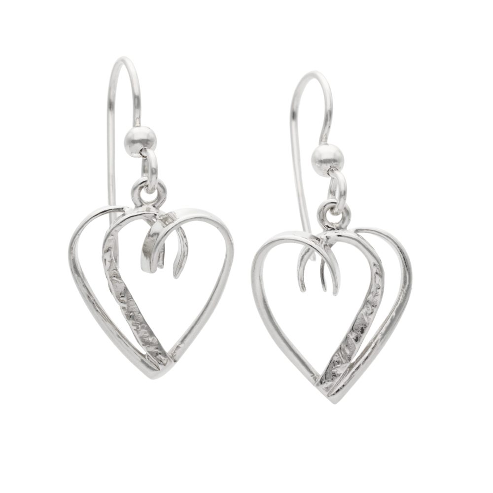 BJÖRK (Birch) HEART earrings