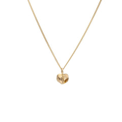 BLÅMUSSLA (Blue mussel) HEART XS 18K necklace - Guldviva Jewellery