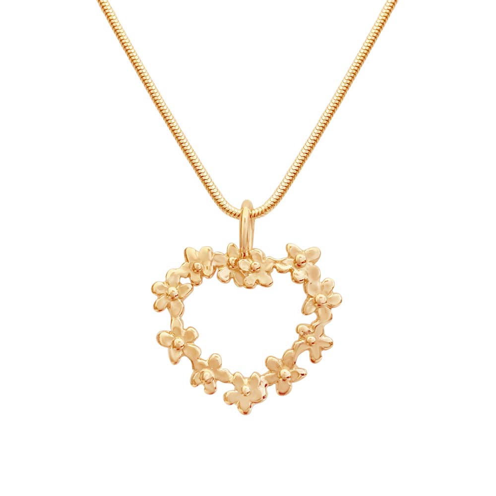 FÖRGÄT MIG EJ (Forget Me Not) HEART 18K pendant-0