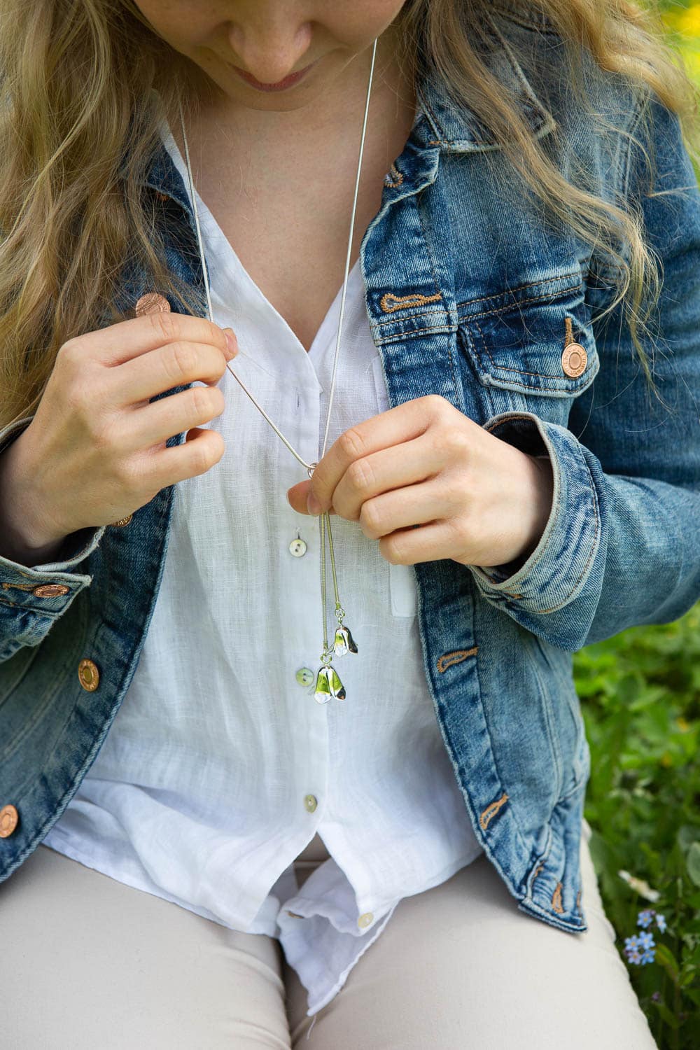 BLÅKLOCKA (Bluebell) Fest necklace