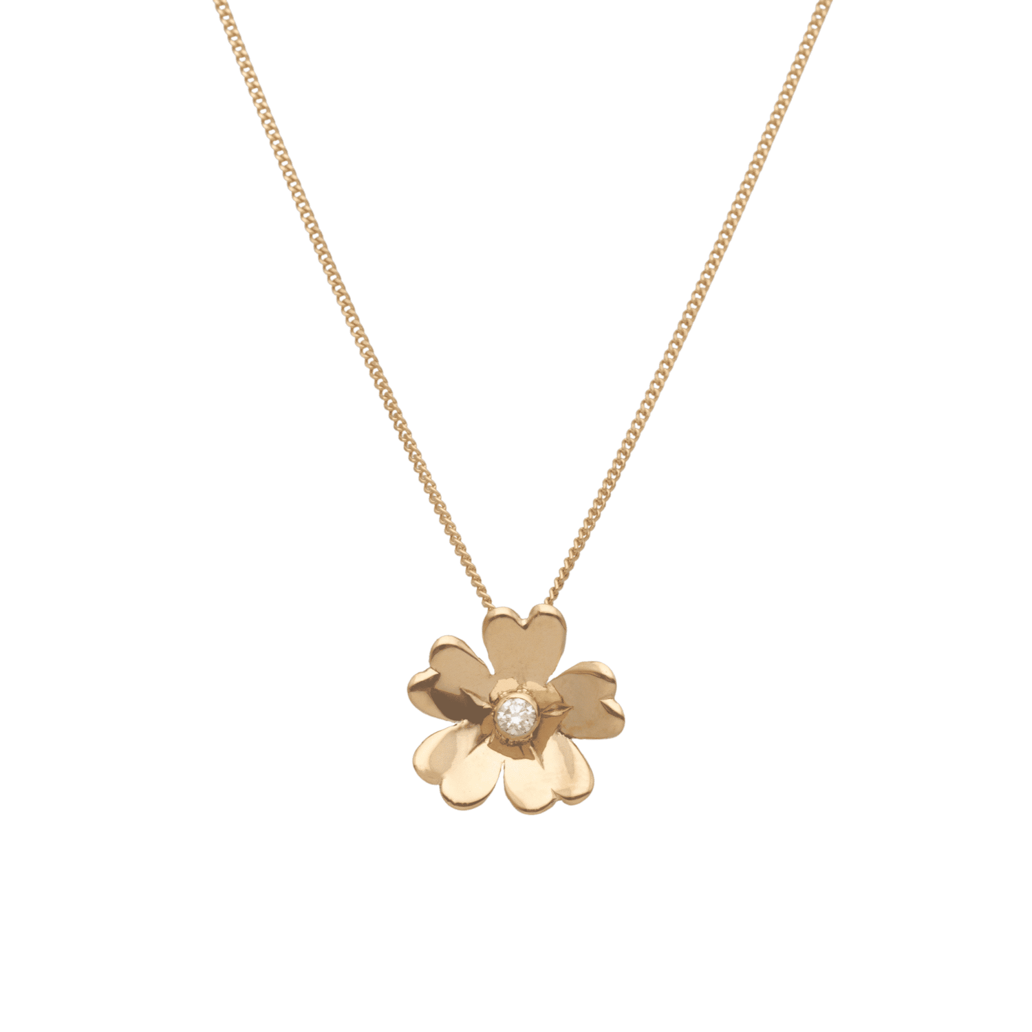 GULLVIVA (Primula veris) 18K necklace with diamond