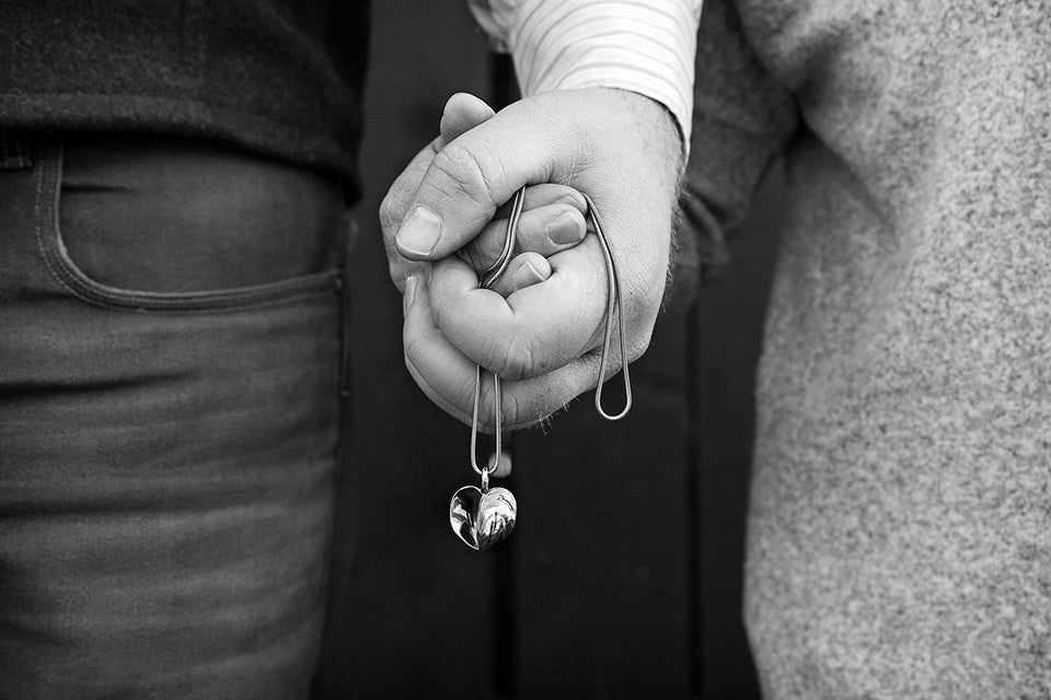 BLÅMUSSLA HJÄRTA (Blue Mussel Heart) necklace