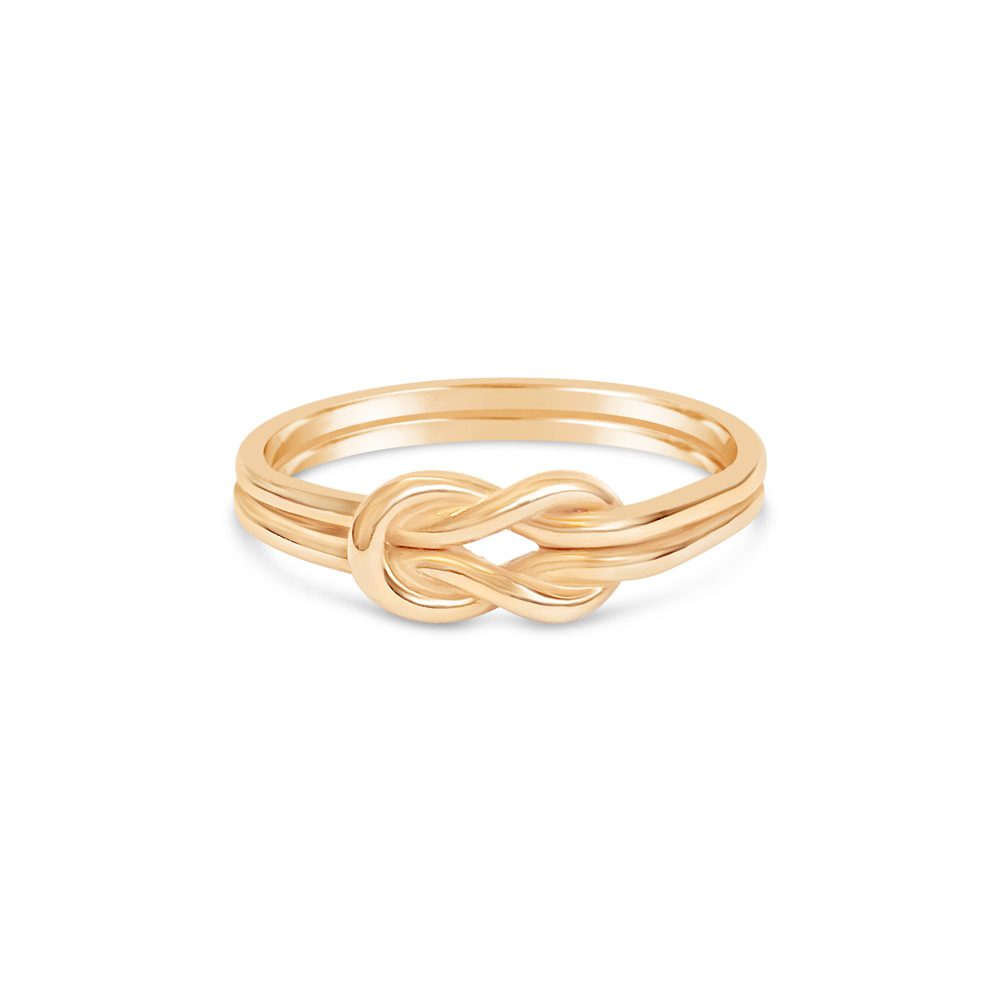 RÅBANDSKNOP (Reef Knot) 18K ring-0