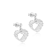 RÅGHJÄRTA (Rye Heart) earstuds - Guldviva Jewellery