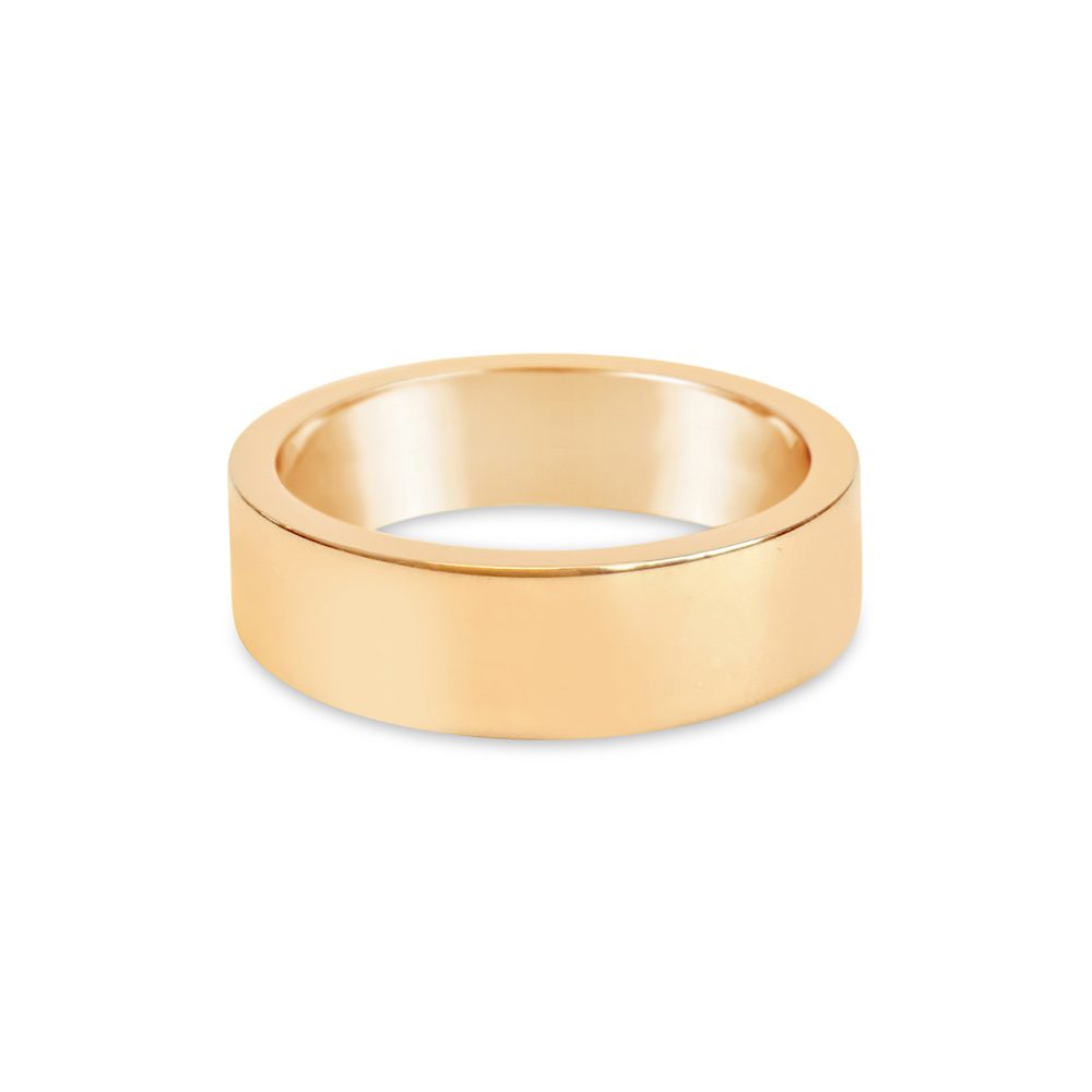 RING Rectangular 18K 6 mm-0