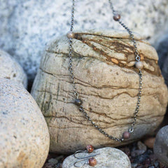 STRAND (Beach) necklace 42 - 45 cm - Guldviva Jewellery