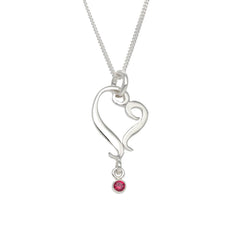 RUBINHJÄRTA (Rubiinisydän) Kaulakoru - Guldviva Jewellery