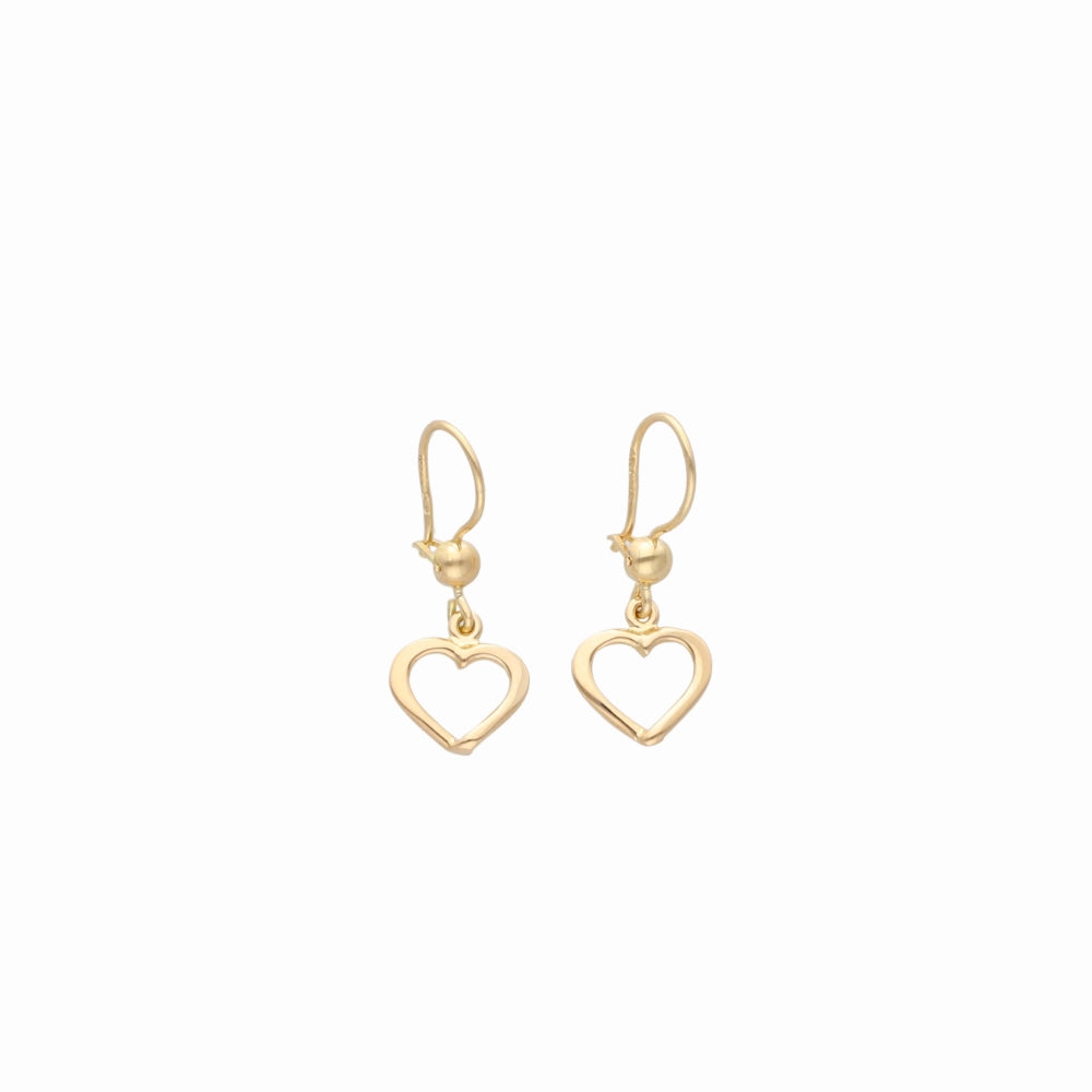 HEARTY Boucles d'oreilles 18K sur crochet