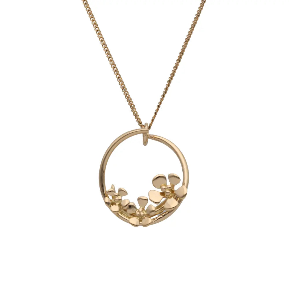 Collier fleur de pommier 18K