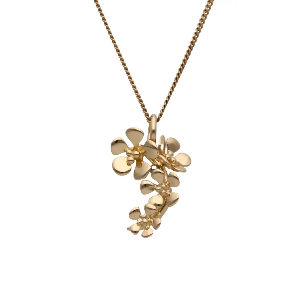 Collier fleur de pommier 18K S