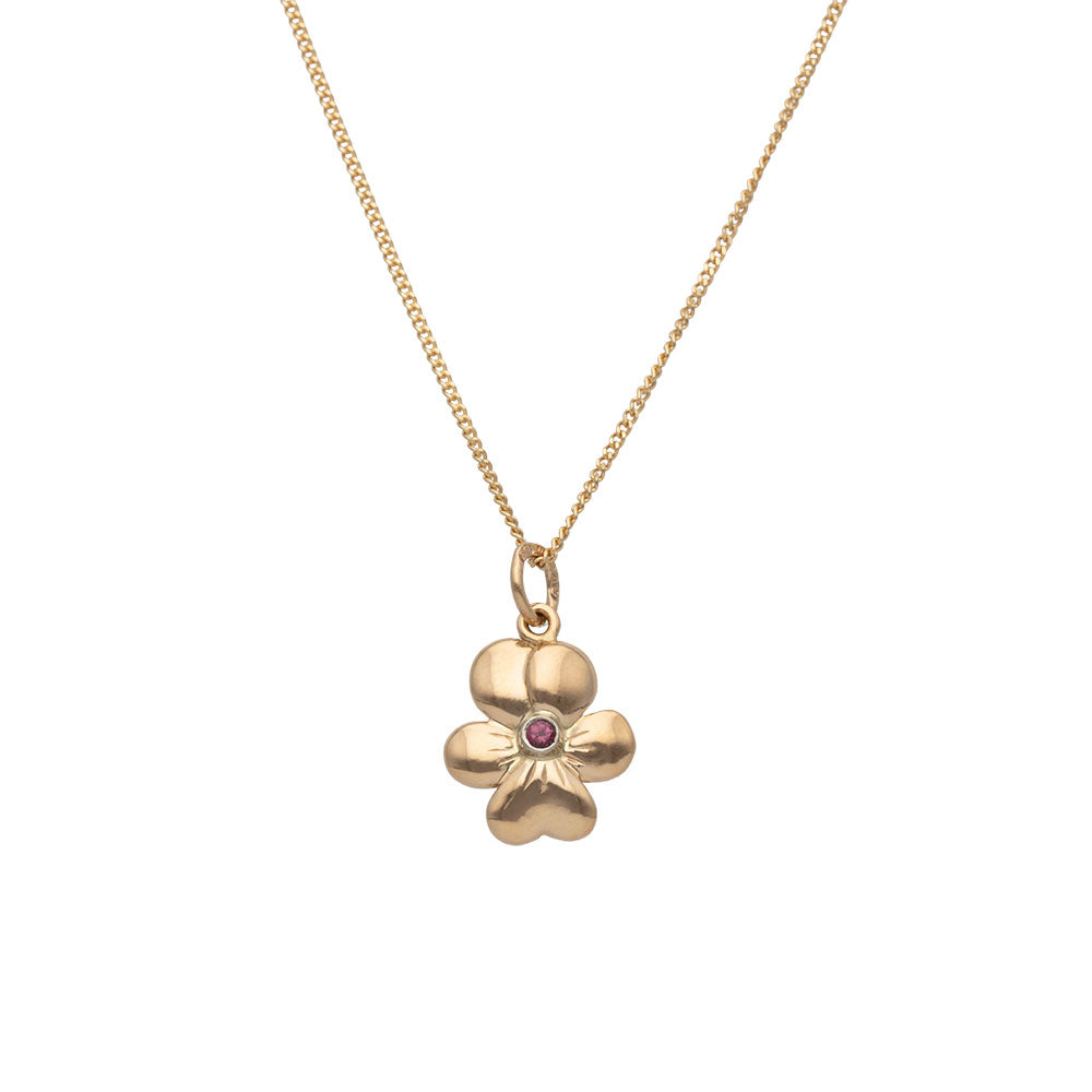 VIOL S Collier 18K avec grenat de Laponie