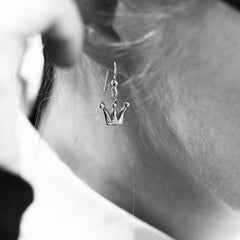 PRINSESSEKRONE øredobber med krok  Guldviva - Smykker