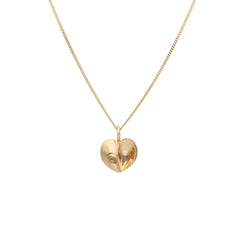 BLÅSKJELL  anheng  Guldviva HEART 18K - Smykker