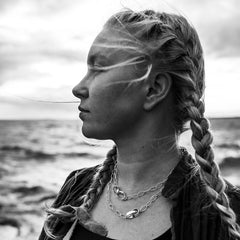 anheng  Guldviva STORMSKÄRS MAJA NÄT (90 cm) - Smykker